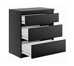 КАСТОР (KULLEN) комод ИКЕА / IKEA 3 ящика Дуб Венге | изображение 2