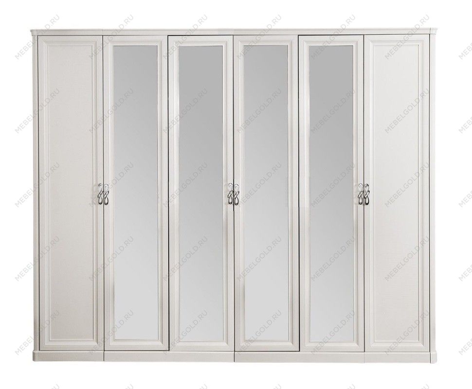 Шкаф Мишель 6-дверный белый матовый | изображение 1