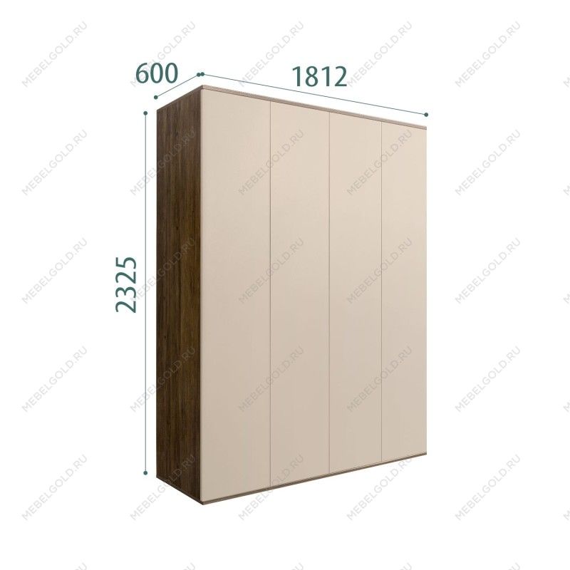 Шкаф 4-х дверный Bogemia Woodline Air (Ваниль) БМШ2/4(0)