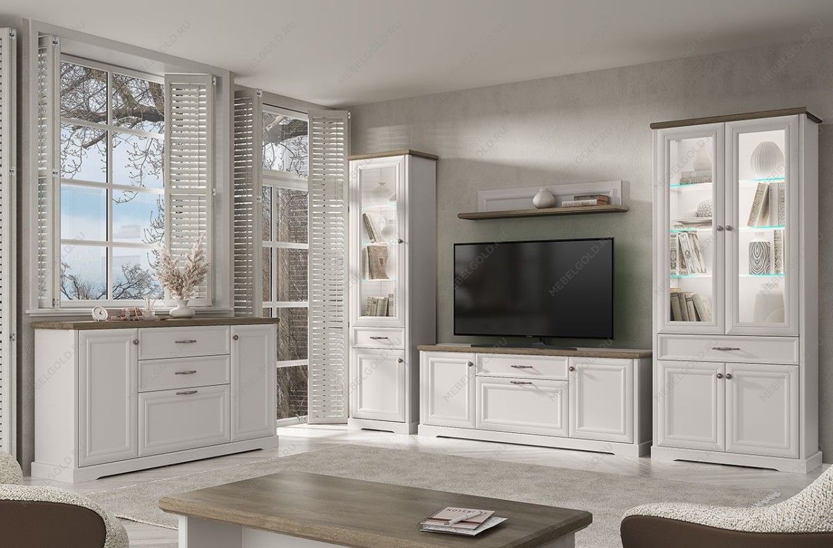 Шкаф с витриной Тоскана 2V2D1S | изображение 4