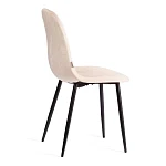 Стул BREEZE (mod. JSC-58), Велюр/металл, 44 х 53 х 86 см, creamy (кремовый) HLR 5 / черный | изображение 2