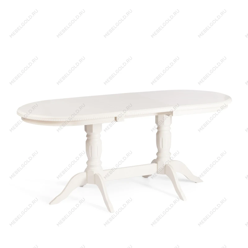 Стол COPPOLA, бук, мдф, 140+40x80x77см, Ivory white | изображение 8