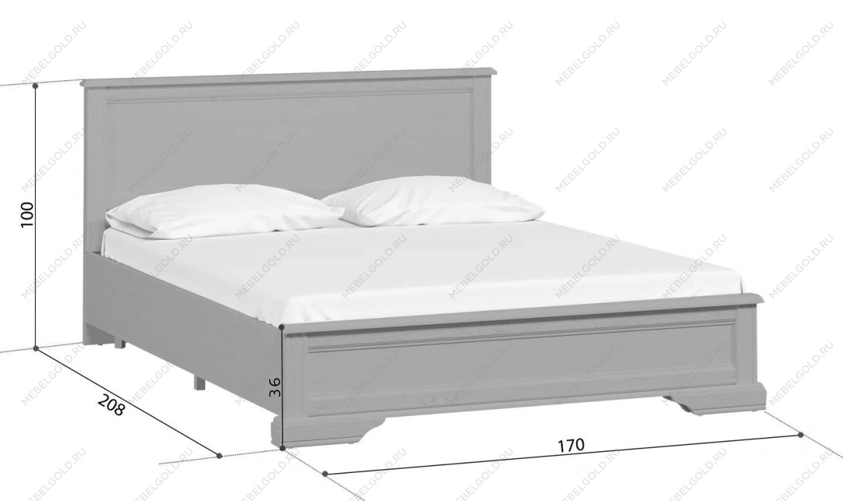 Кровать Стилиус LOZ160х200 (Орех донской) | изображение 1