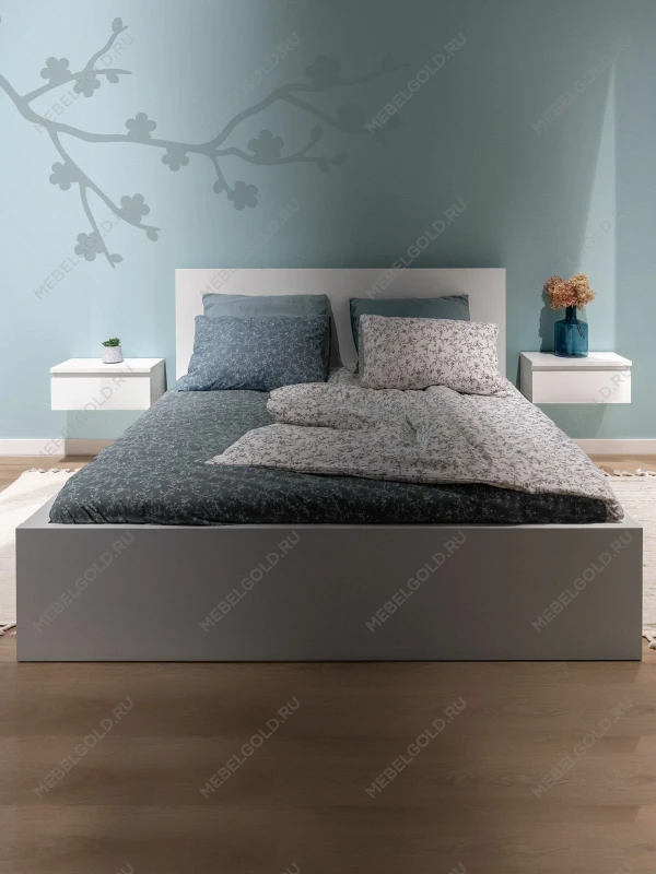 Тумба прикроватная подвесная Варма 50х21х30, белая | изображение 2