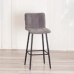 Барный стул Bari/Бари, велюр, серый, 29, 45х56х110 см | изображение 14