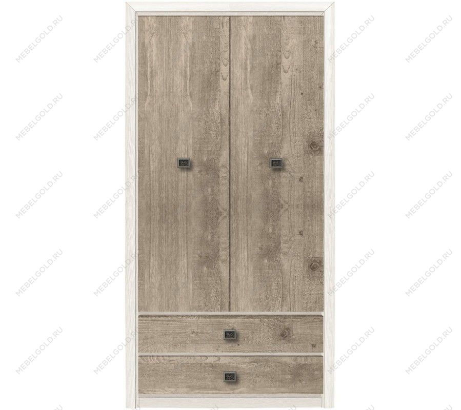 Шкаф платяной Коен SZF2D2S ясень снежный