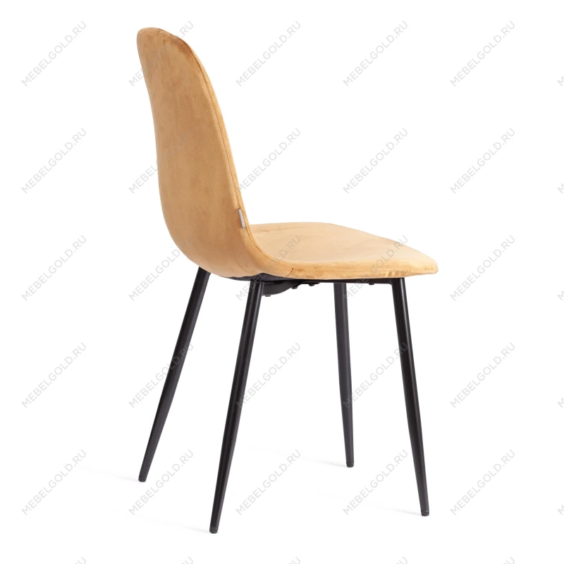 Стул BREEZE (mod. JSC-58), Велюр/металл, 44 х 53 х 86 см, brown (коричневый) HLR12 / черный | изображение 2