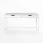 ИНГАР Д 132 стол письменный 132x58x76, белый | изображение 1