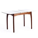 Стол CATERINA, бук, мдф, 100+30x70x75, коричневый, белый | изображение 4