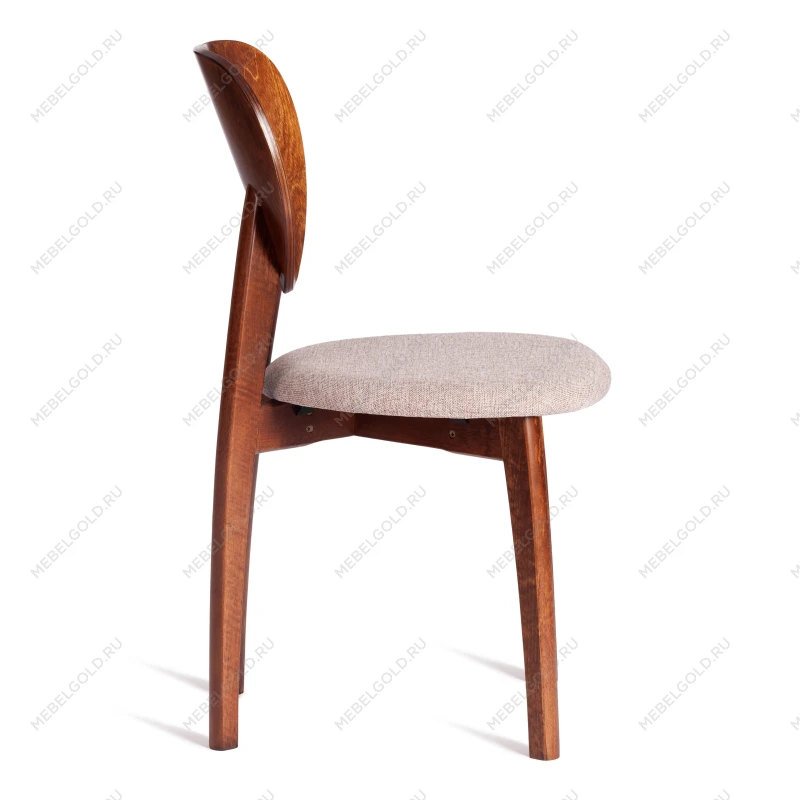 Стул DIAMANTE мягкое сидение, бук, 42x42x85см, коричневый, ткань wool caramel, бежевый | изображение 1