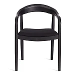 Стул BALDUR, дерево вяз/ткань лен, черный/черный лен, 49х52х76,5 см | изображение 4