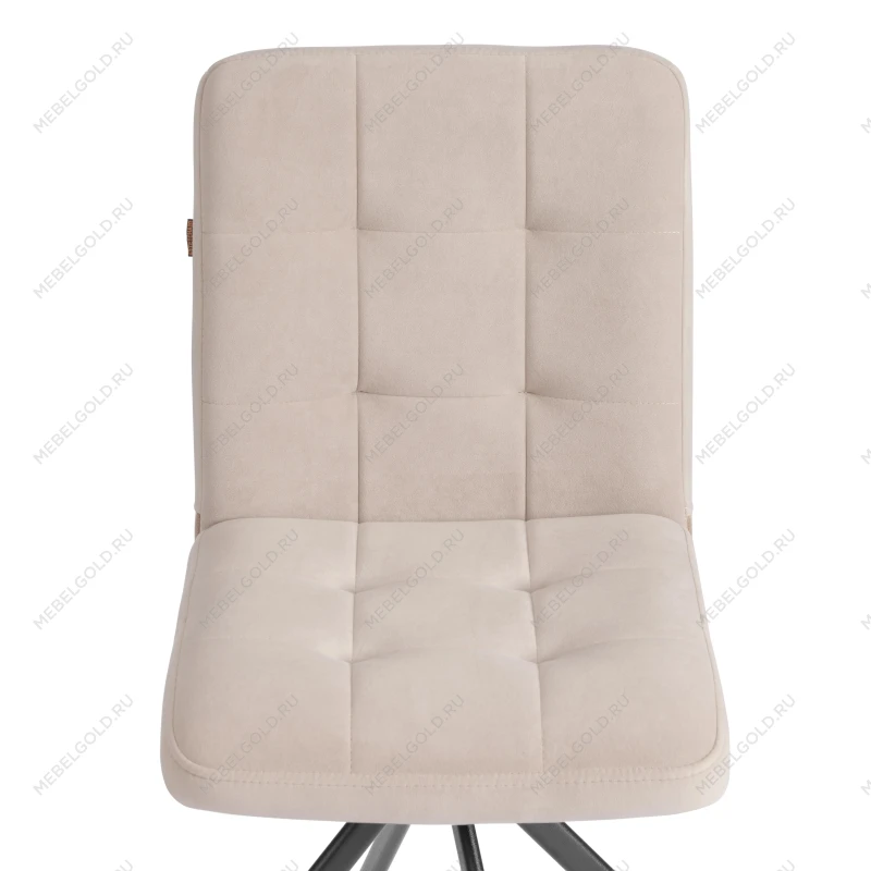 Стул обеденный Medeo, поворотный механизм 360, велюр, бежевый, 7 | изображение 5