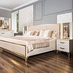 Кровать Лара 160x200 см белый глянец | изображение 1