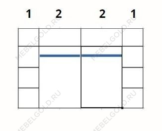 Шкаф Джоконда 6-дверный крем глянец | изображение 2