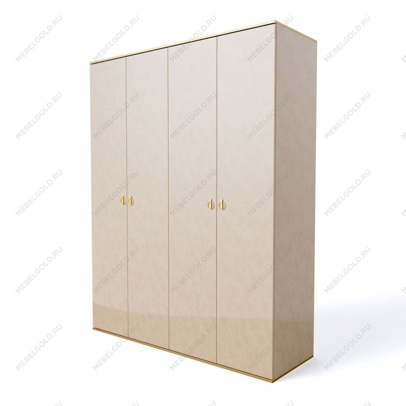 Шкаф 4-х дверный Римини (Латте/Золото) РМШ2/4