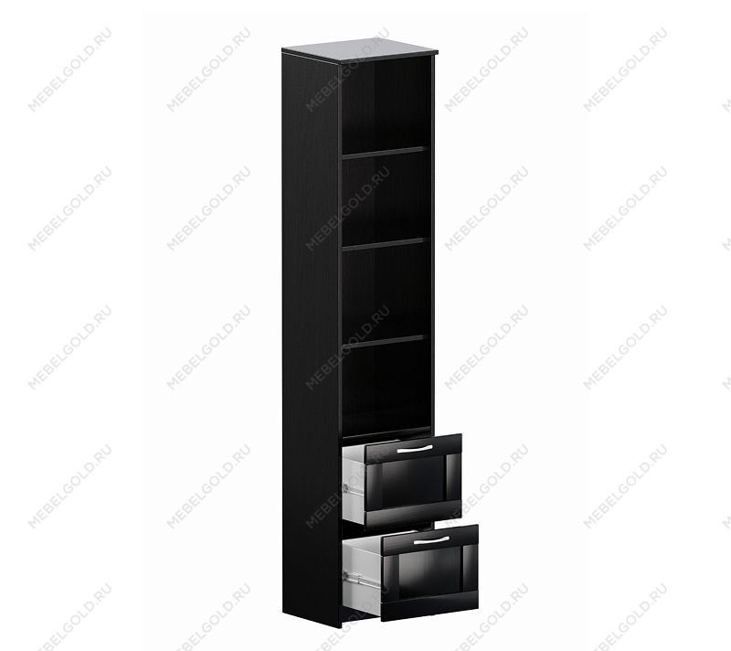 БРИМНЭС / СИРИУС Стеллаж ИКЕА / IKEA 2 ящика 39х190 Дуб Венге | изображение 2