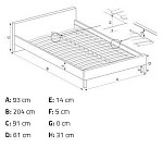 Кровать Halmar VERONICA 90 (черешня античная/черный) | изображение 9