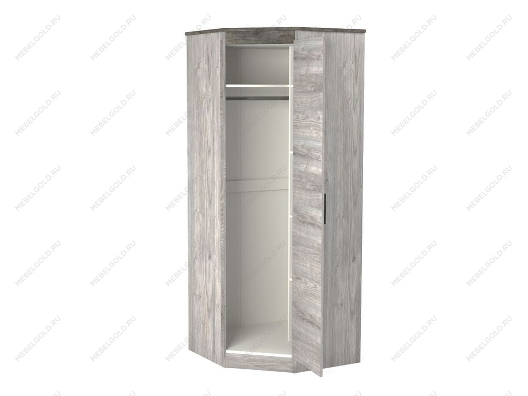 Шкаф угловой 2194, Денвер (879*879*2194) Риббек серый, 11730 | изображение 1