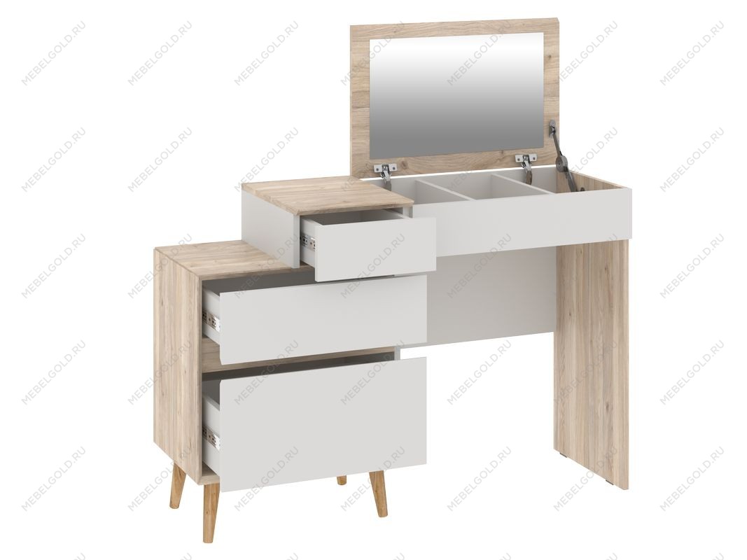 Столик туалетный, Аврора (1151*404*794) Дуб Мария/Кашемир, 12710 | изображение 1
