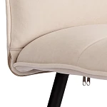 Стул обеденный Sweet, LT, флок, молочный/черный, 4, 41х55х88 см | изображение 7