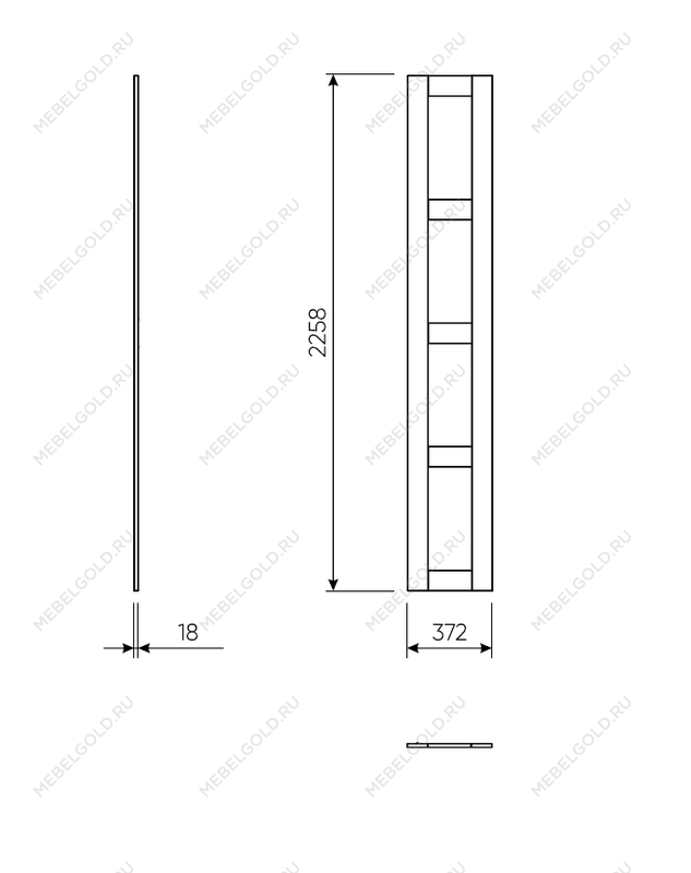 МАКС комплект дверей 75 (4 заполнения) белый | изображение 1