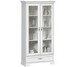 Шкаф с витриной Кентаки REG2W1S белый | изображение 1