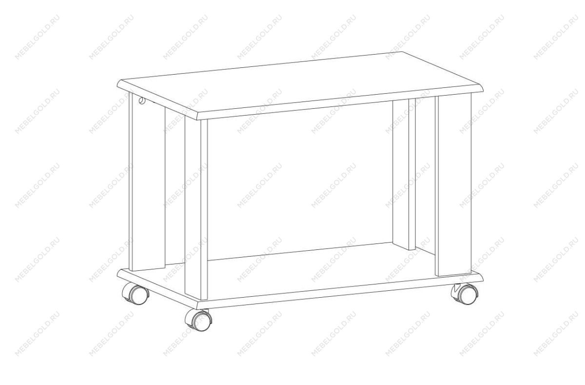 Стол журнальный Тиффани L вудлайн кремовый | изображение 1