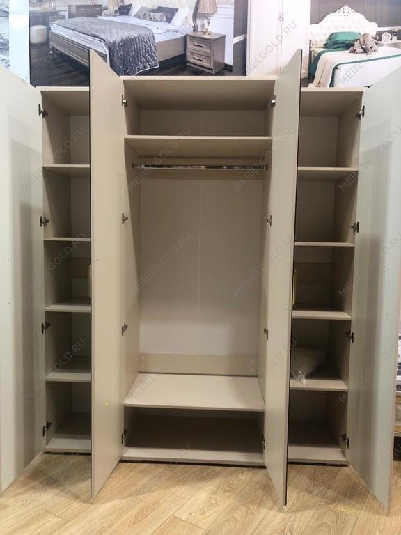 Шкаф Замира 4-дверный бежевый | изображение 1