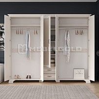 Шкаф Тиффани 5DG2S Z вудлайн кремовый