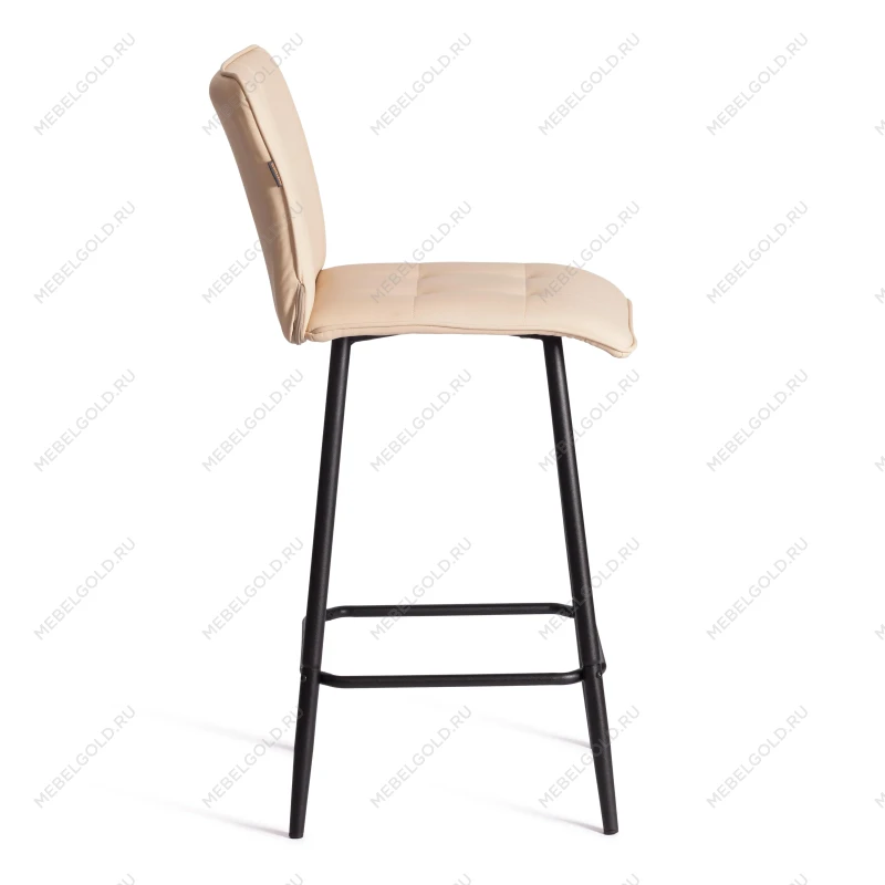Полубарный стул Bari/Бари, экокожа, бежевый, 42х55х99 см | изображение 1