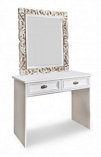 Туалетный столик Натали белый глянец
