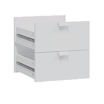 КАЛЛАКС / ФОРА Комплект двух выдвижных ящиков ИКЕА / IKEA 4.2, ДСП, цвет белый