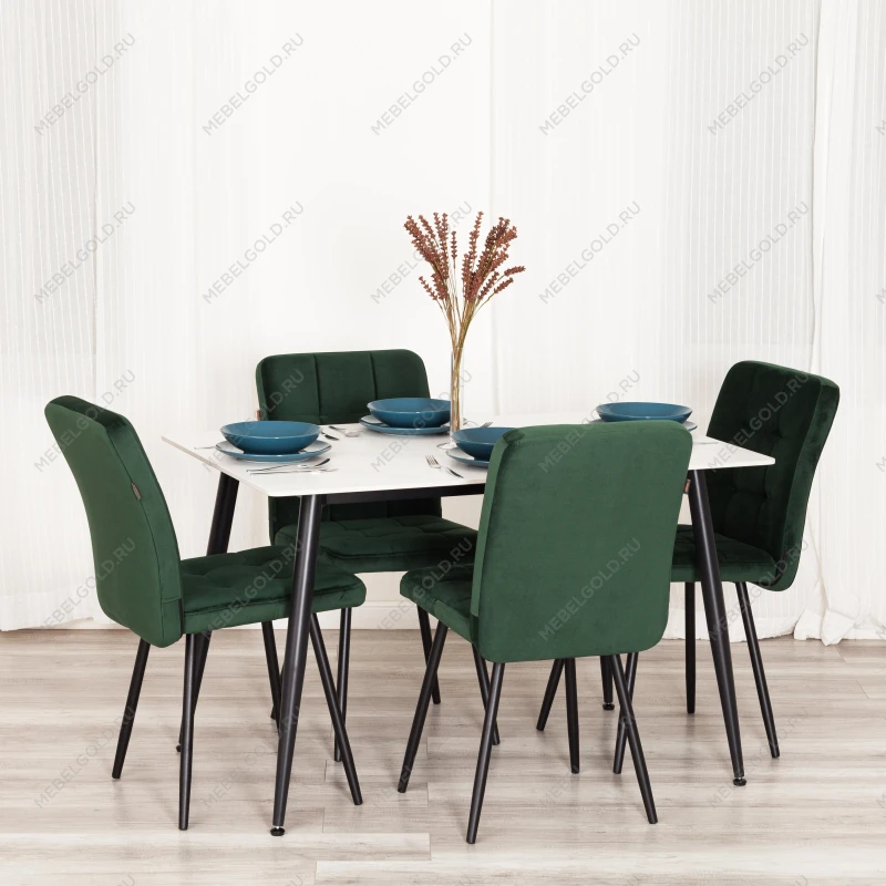 Стул обеденный Medeo, LT, велюр, Deep Forest (изумруд), 45х56х89 см | изображение 10