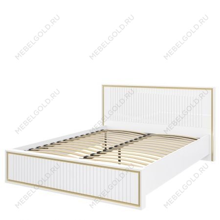 Кровать двуспальная Люксор MH-042-18 белый глянец