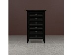 Комод высокий 6 ящиков Manhattan (Черный) | изображение 1