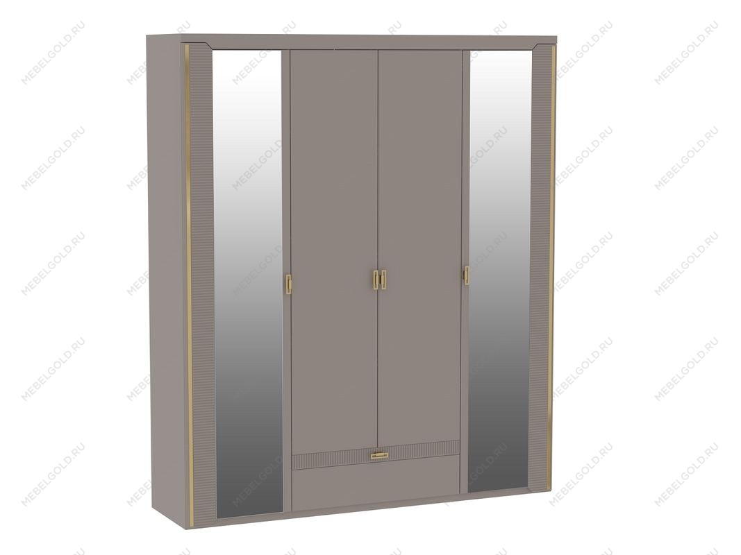 Шкаф 4-дверный, Сиде (1960*523*2304) Мокко, 12611