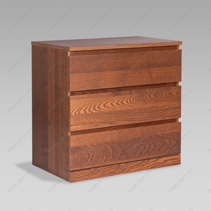 Варма Прайм 3 комод 80x77x48 шпон ясень, коричневый