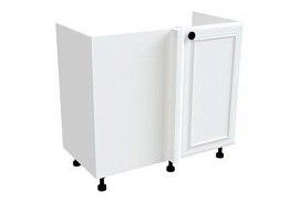 Стол под мойку угловой СМУ-100 п, Бьянка (900*470*820) Белый, 21113