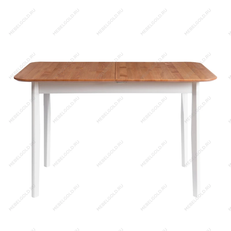 Стол Соната Люкс/Sonata Lux table, 120х75х75 см, массив сосны, антик/белый, 120х75х75 см | изображение 1