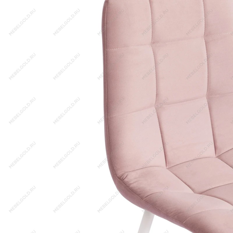 Стул CHILLY MAX, Велюр/металл, 45 х 54 х 90 см, пыльно-розовый/белый | изображение 8