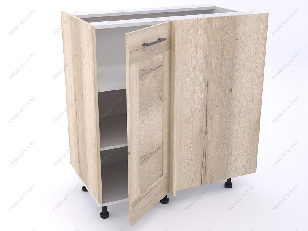 Стол угловой 960 СУ-100 левый , Дублин (900*470*1060) Дуб галифакс белый, 21627 | изображение 1