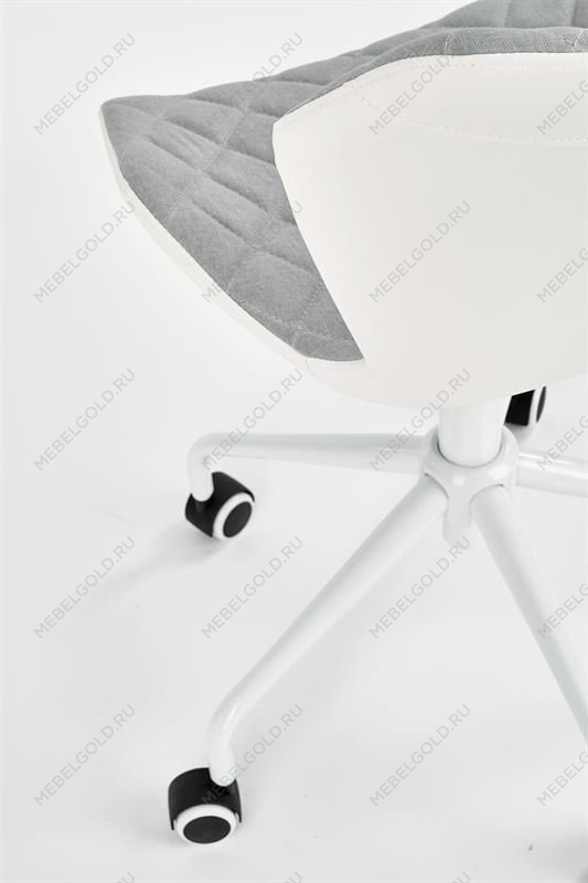 Кресло компьютерное Halmar MATRIX 3 (серо-белый) | изображение 6
