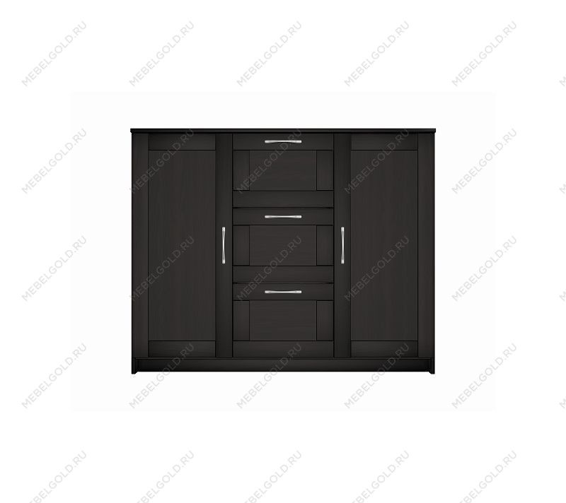 BRIMNES / СИРИУС тумба ИКЕА / IKEA 2 двери и 3 ящика 117х95 Дуб Венге | изображение 1