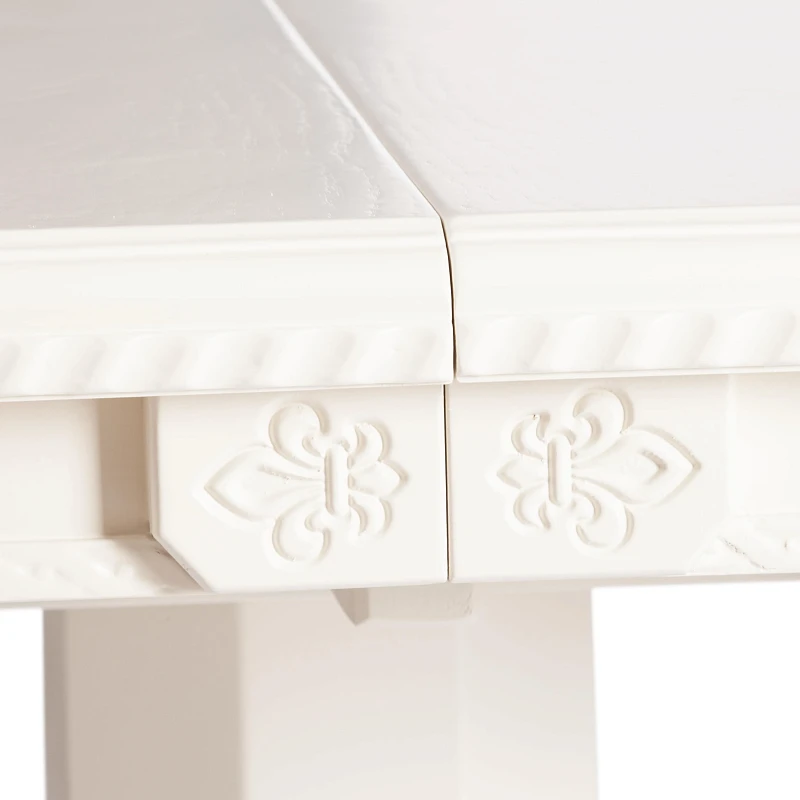 Стол STEFANO, бук, мдф, 100+30x80x77см, Ivory white | изображение 12