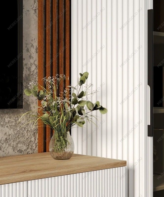 Гостиная Стелла 1+тв+2 белый | изображение 6