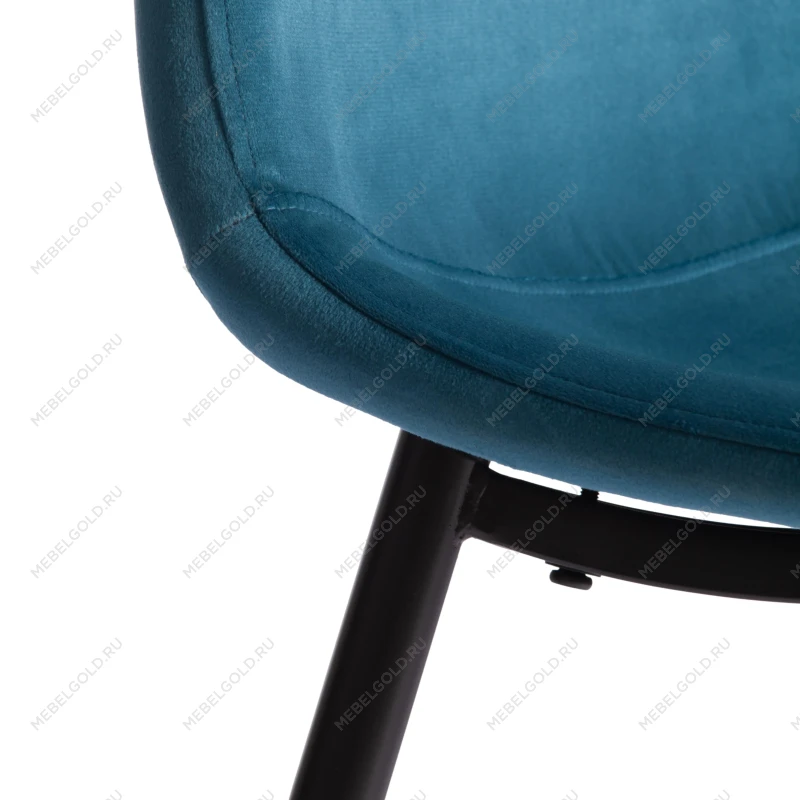 Стул BREEZE (mod. 4724), Велюр/металл, 44 х 53 х 87 см, Dark turquoise (темно-бирюзовый) HLR62 / черный | изображение 8
