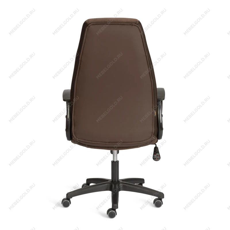 Кресло INTER (24), кож/зам/флок/ткань, коричневый, 36-36/6/TW-24 | изображение 3