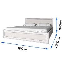 Кровать Тиффани 180 с подъемным механизмом вудлайн кремовый