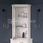 Шкаф с витриной Тиффани 1VU вудлайн кремовый | изображение 3