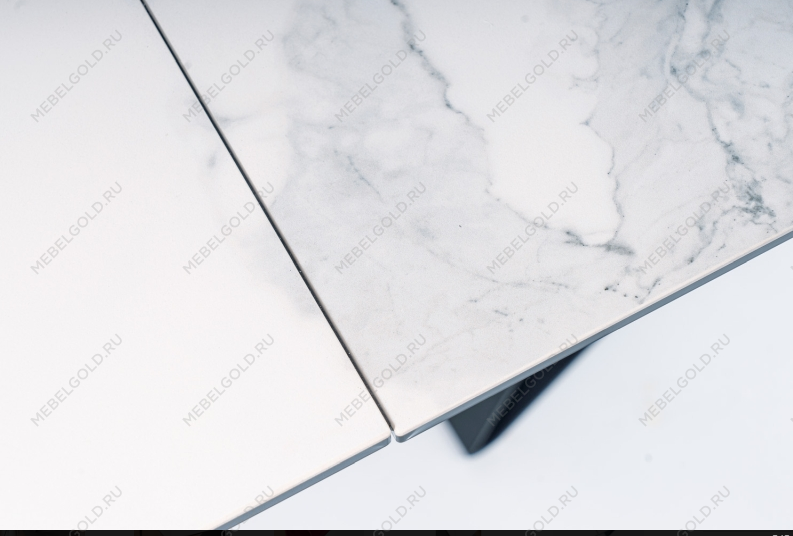 Стол обеденный Signal WESTIN III Ceramic 160 раскладной (белый/черный) | изображение 3